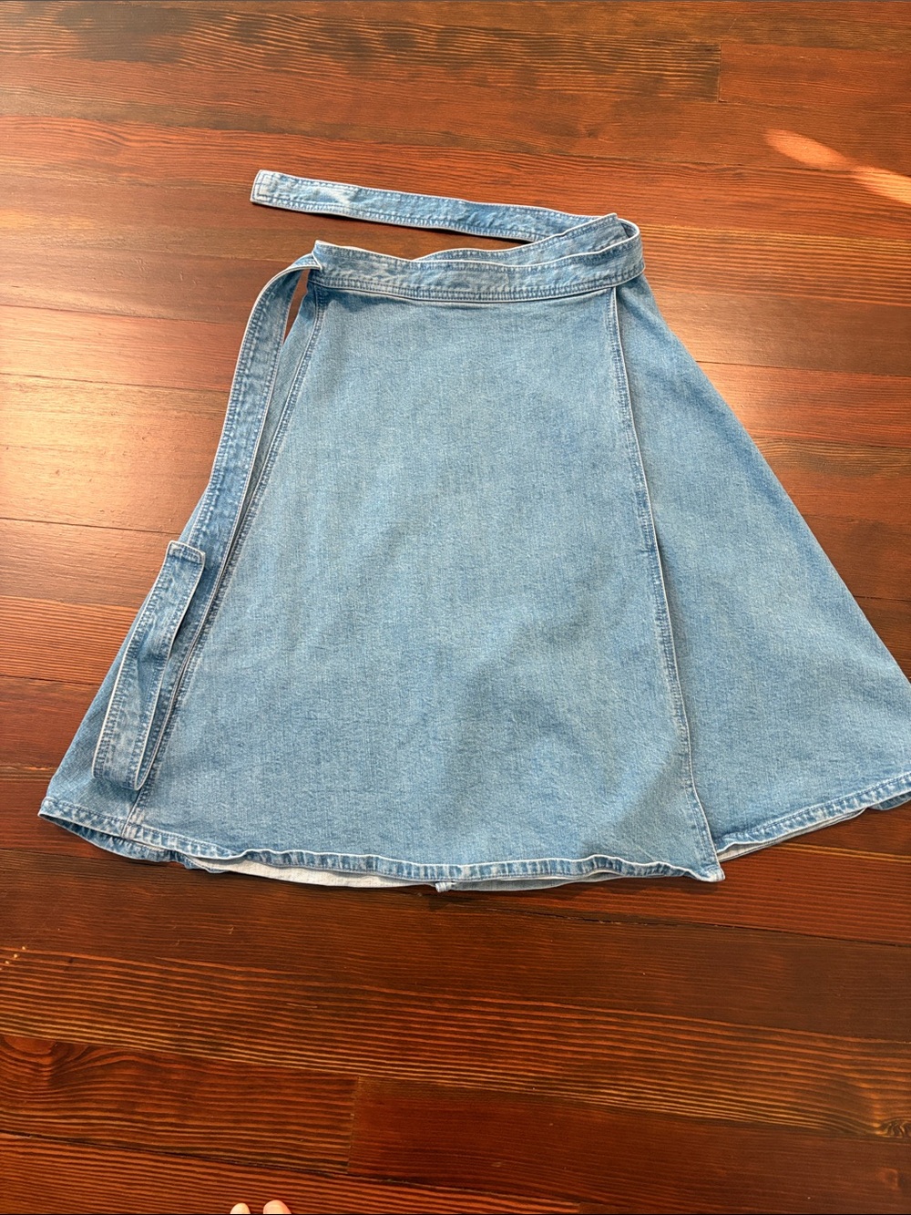 Kate Spade Knee Length Denim Wrap Skirt